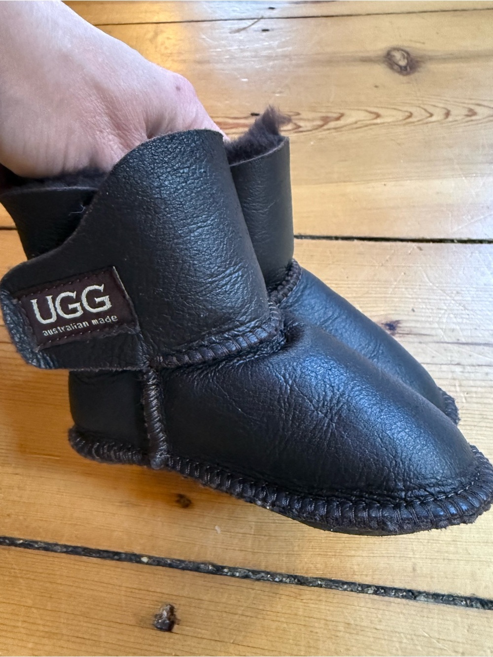 UGG Baby Dark Brown Booties